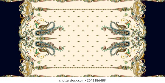 Textile digital ikat ethnic group background design Indiana border classical texture motif flowers retro Daman beautiful and handmade article abstract painting vintage style of damask wallpaper etc.