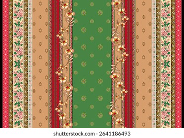 Textile digital ikat ethnic group background design Indiana border classical texture motif flowers retro Daman beautiful and handmade article abstract painting vintage style of damask wallpaper etc.