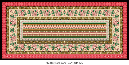 Textile digital ikat ethnic group background design Indiana border classical texture motif flowers retro Daman beautiful and handmade article abstract painting vintage style of damask wallpaper etc.