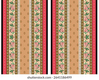 Textile digital ikat ethnic group background design Indiana border classical texture motif flowers retro Daman beautiful and handmade article abstract painting vintage style of damask wallpaper etc.