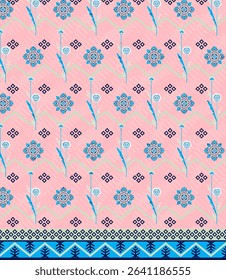 Textile digital ikat ethnic group background design Indiana border classical texture motif flowers retro Daman beautiful and handmade article abstract painting vintage style of damask wallpaper etc.