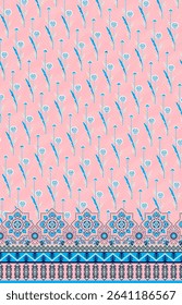 Textile digital ikat ethnic group background design Indiana border classical texture motif flowers retro Daman beautiful and handmade article abstract painting vintage style of damask wallpaper etc.