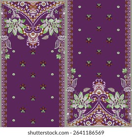 Textile digital ikat ethnic group background design Indiana border classical texture motif flowers retro Daman beautiful and handmade article abstract painting vintage style of damask wallpaper etc.
