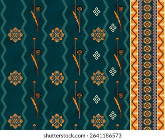 Textile digital ikat ethnic group background design Indiana border classical texture motif flowers retro Daman beautiful and handmade article abstract painting vintage style of damask wallpaper etc.