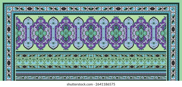 Textile digital ikat ethnic group background design Indiana border classical texture motif flowers retro Daman beautiful and handmade article abstract painting vintage style of damask wallpaper etc.