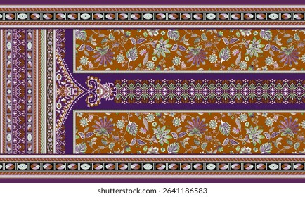 Textile digital ikat ethnic group background design Indiana border classical texture motif flowers retro Daman beautiful and handmade article abstract painting vintage style of damask wallpaper etc.