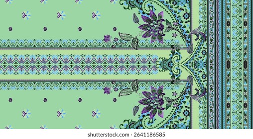 Textile digital ikat ethnic group background design Indiana border classical texture motif flowers retro Daman beautiful and handmade article abstract painting vintage style of damask wallpaper etc.