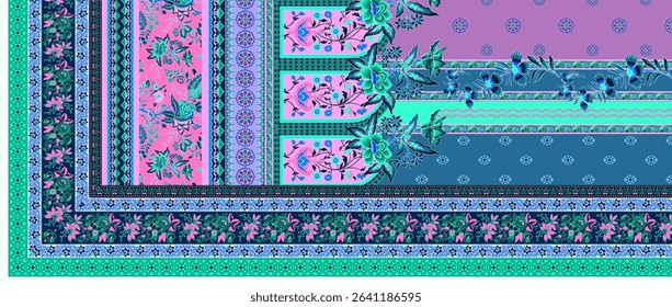 Textile digital ikat ethnic group background design Indiana border classical texture motif flowers retro Daman beautiful and handmade article abstract painting vintage style of damask wallpaper etc.