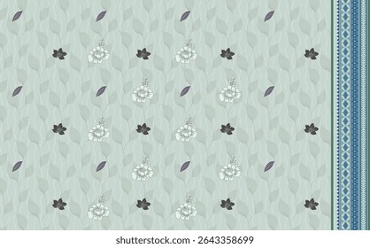 Textile digital Indiana border ikat ethnic Mughal pattern motif flower design traditional tattoo artist classic rock elemental vintage style abstract painting febric geometry Daman beautiful textured 