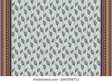 Textile digital Indiana border ikat ethnic Mughal pattern motif flower design traditional tattoo artist classic rock elemental vintage style abstract painting febric geometry Daman beautiful textured 
