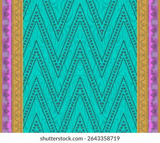 Textile digital Indiana border ikat ethnic Mughal pattern motif flower design traditional tattoo artist classic rock elemental vintage style abstract painting febric geometry Daman beautiful textured 