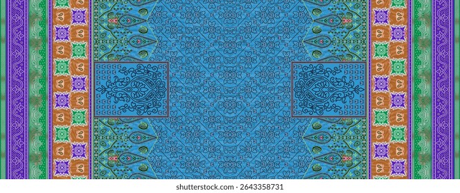 Textile digital Indiana border ikat ethnic Mughal pattern motif flower design traditional tattoo artist classic rock elemental vintage style abstract painting febric geometry Daman beautiful textured 