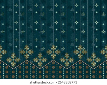 Textile digital Indiana border ikat ethnic Mughal pattern motif flower design traditional tattoo artist classic rock elemental vintage style abstract painting febric geometry Daman beautiful textured 