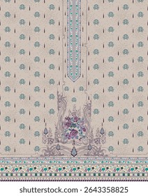 Textile digital Indiana border ikat ethnic Mughal pattern motif flower design traditional tattoo artist classic rock elemental vintage style abstract painting febric geometry Daman beautiful textured 