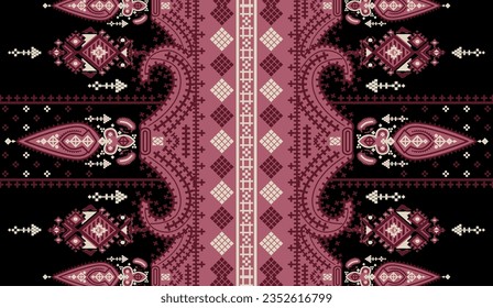 Motivos textiles digitales diseño patrón estilo étnico motivo tradicional thai barroco y adornos camisetas y dupatta flores abstractas de lujo vintage apropiadas para mujeres ropa
