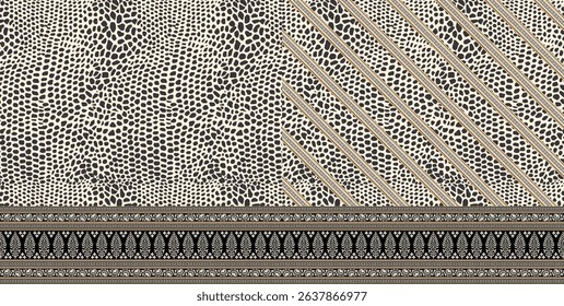 Textile digital Mughal art Flora ornament element Kurtis style ethnic groups motif ikat pattern indian classical texture and front back half tone color flowers retro Daman beautiful design article etc