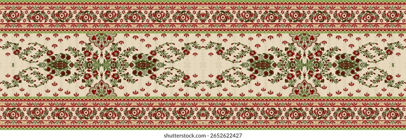 Textile digital arte mogol elemento de ornamento Flora estilo Kurtis tatuagem tradicional texturizado pele parede papelada para mulheres Indiana roupas e coisas como padrão de fronteira flores artesanais retro etc
