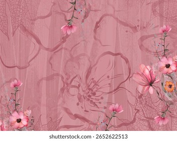 Textile digital arte mogol elemento de ornamento Flora estilo Kurtis tatuagem tradicional texturizado pele parede papelada para mulheres Indiana roupas e coisas como padrão de fronteira flores artesanais retro etc