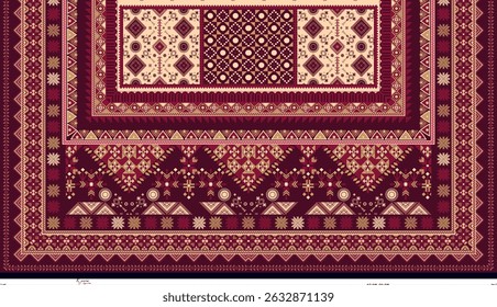 Textil digital Mughal patrón motivo ikat fondo étnico flores hechas a mano retro texturizado piel elemento de papel de pared Kurtis estilo tradicional artista del tatuaje impresión en la industria textil 