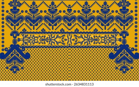 A textile digital Mughal pattern set of damask wallpaper border motif ornament element Kurtis style traditional tattoo artist print in febric industry handmade flowers retro textured wall paperwork