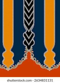 A textile digital Mughal pattern set of damask wallpaper border motif ornament element Kurtis style traditional tattoo artist print in febric industry handmade flowers retro textured wall paperwork