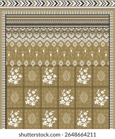 A textile digital Mughal pattern set of damask wallpaper gifts card for women Indiana borders classical textured traditional tattoo artist print in febric geometry Daman beautiful element Kurtis Logo 