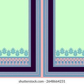 A textile digital Mughal pattern set of damask wallpaper gifts card for women Indiana borders classical textured traditional tattoo artist print in febric geometry Daman beautiful element Kurtis Logo 