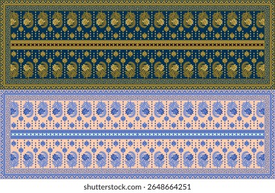 A textile digital Mughal pattern set of damask wallpaper gifts card for women Indiana borders classical textured traditional tattoo artist print in febric geometry Daman beautiful element Kurtis Logo 