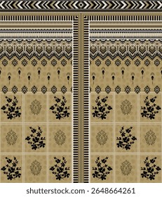 A textile digital Mughal pattern set of damask wallpaper gifts card for women Indiana borders classical textured traditional tattoo artist print in febric geometry Daman beautiful element Kurtis Logo 