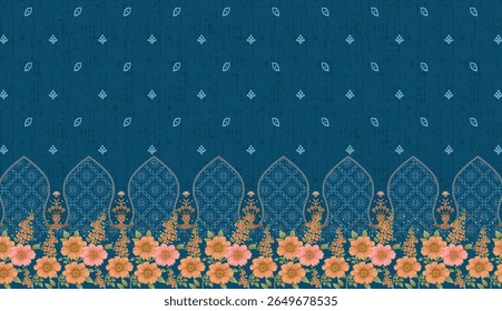Textile digital Mughal pattern set of damask wallpaper gifts card for women Indiana borders classical texture traditional tattoo artist print in febric geometry Daman beautiful Turkish series of motif