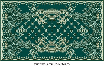 Textile digital pattern elegant border design and vintage paisleys and motif. traditional thai  paisley style border art. Design watercolor handmade artwork, trends, texture, vintage hand drawing etc.