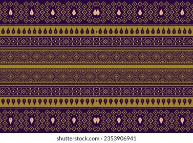 Textile digital pattern motif handmade drown ikat rugs paisley print in fabric.
