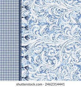 Textile and digital seamless floral vector design