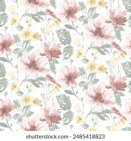 Textile and digital seamless floral vector design