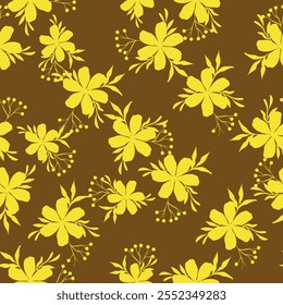 Textile and digital seamless floral vector design