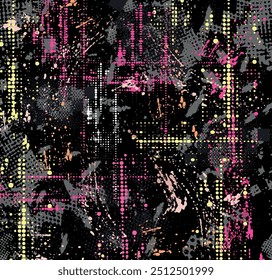 Textile and digital seamless geometric pattern vector design