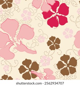 Textile and digital seamless pattern