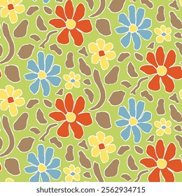 Textile and digital seamless pattern