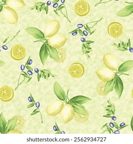 Textile and digital seamless pattern