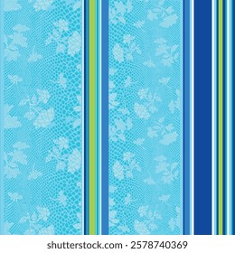 Textile and digital seamless pattern butterflies design.