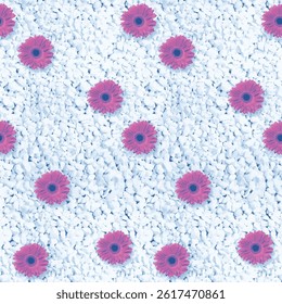 Textile and digital seamless pattern butterflies design