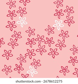 Textile and digital seamless pattern butterflies design.