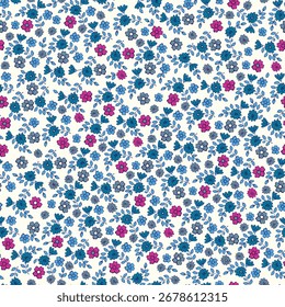Textile and digital seamless pattern butterflies design.