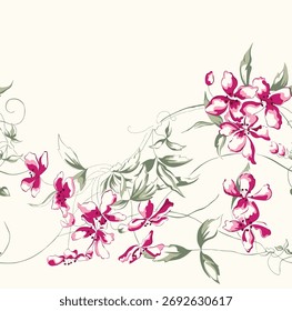 Diseño de mariposas de patrón transparente textil y digital