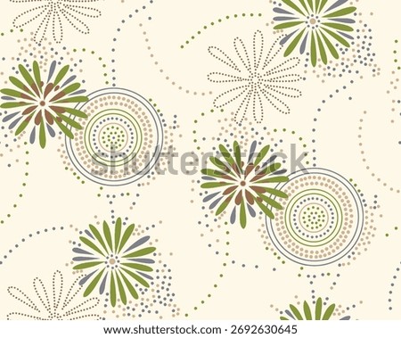 Textile and digital seamless pattern butterflies design