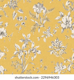 Textile and digital seamless pattern floral vector design 