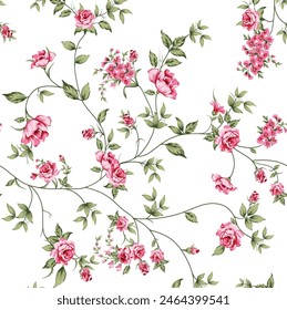 Textile and digital seamless pattern floral vector design