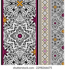 Textile and digital seamless pattern graphic vector design 