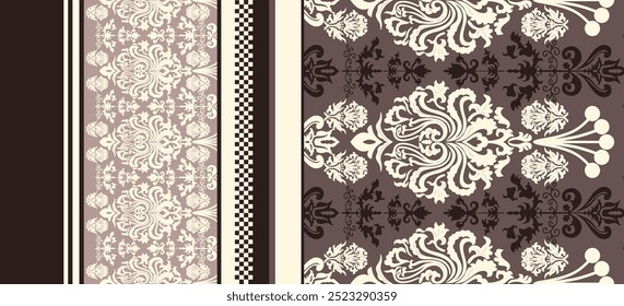 Textile and digital seamless pattern graphic design