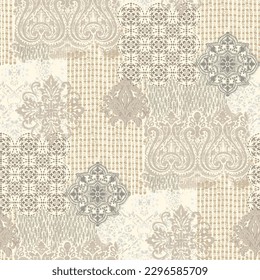 Textile and digital seamless pattern vector floral design 